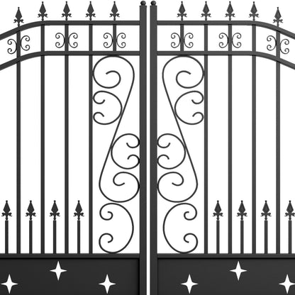 Welded solid scrollwork for improving the aesthetics and durability
