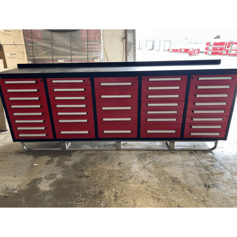 10ft Storage Cabinet with 35 Drawers