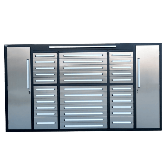 Steelman 9ft Storage Cabinet (34 Drawers)