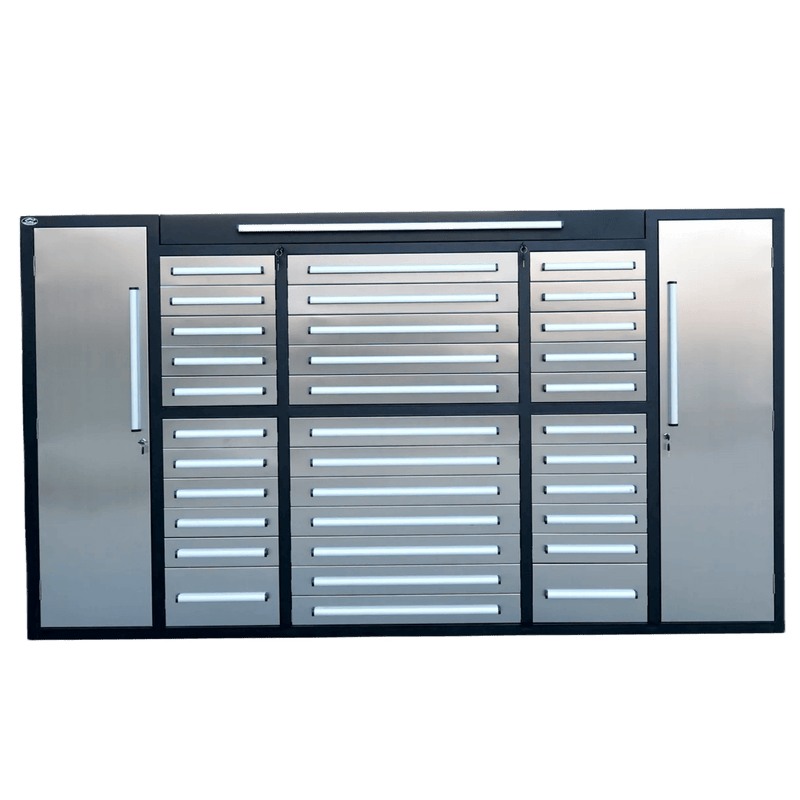 Steelman 9ft Storage Cabinet (34 Drawers)