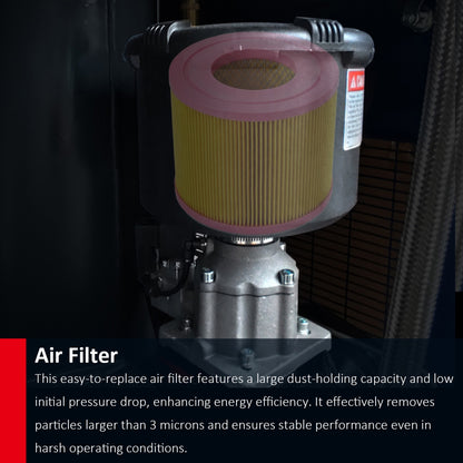 A close-up of an automotive air filter