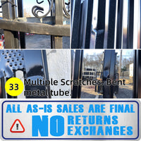 [AS-IS] 14ft Dual Swing Wrought Iron Gate, Good Condition
