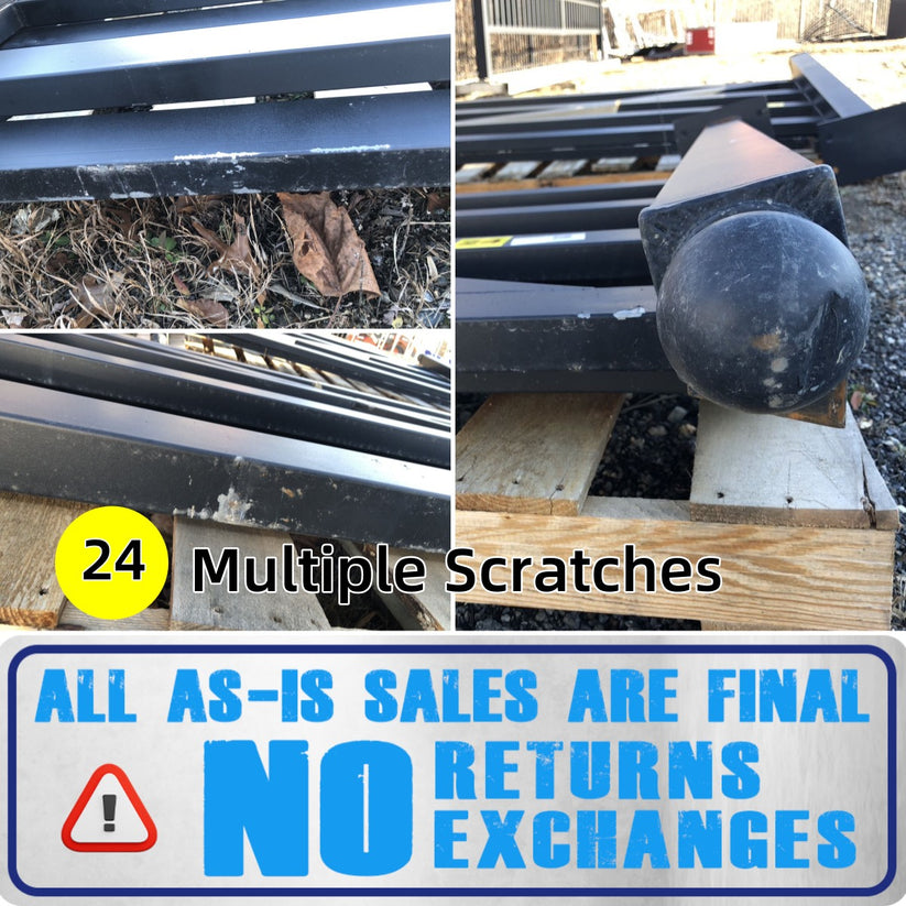 [AS-IS] 20ft Farm Metal Driveway Gate with Diagonal Tubes – Chery ...
