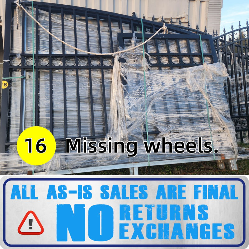 [AS-IS] 30ft Dual Swing Wrought Iron Gate