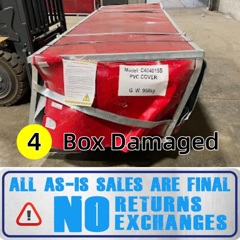 [AS-IS] 40' x 40' Dual Truss Container Shelter with Heavy Duty 22 oz PVC Cover
