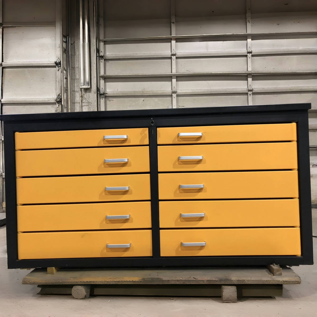 [AS-IS] 6ft Storage Cabinet with Workbench (10 Drawers)