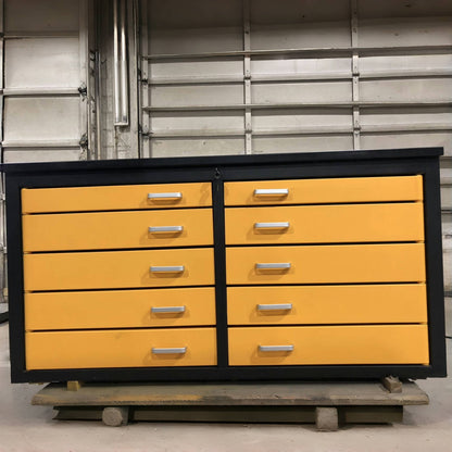 [AS-IS] 6ft Storage Cabinet with Workbench (10 Drawers)