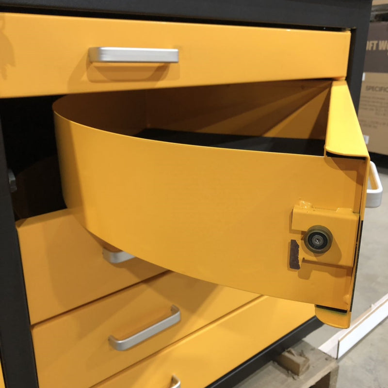 [AS-IS] 6ft Storage Cabinet with Workbench (10 Drawers)