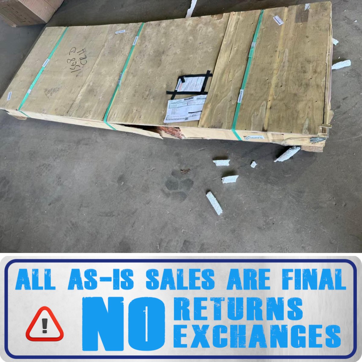 [AS-IS] Front Panel with Zipper Door for W20'xH12' Storage Shelter