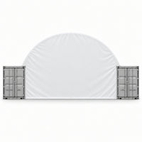 Back Wall for Container Canopy Shelter 40'x40'x15'
