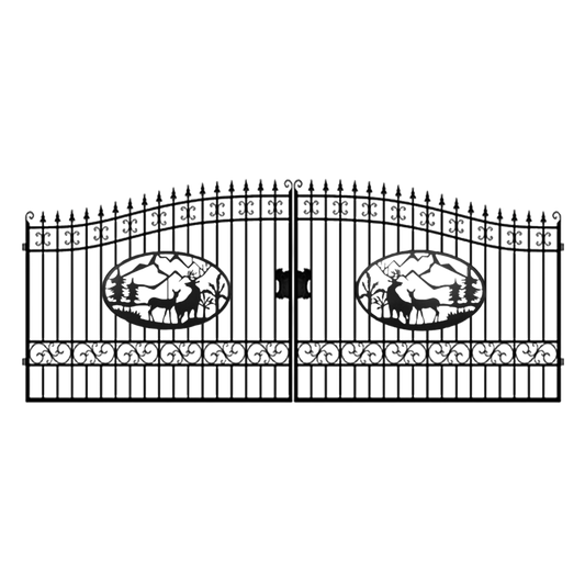 [BARGAIN] 20ft Dual Swing Wrought Iron Gate for Driveway