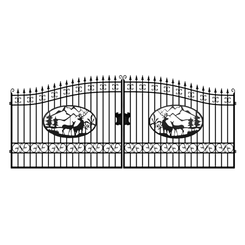 [BARGAIN] 20ft Dual Swing Wrought Iron Gate for Driveway