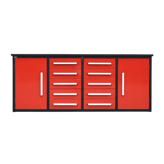 [BARGAIN] 7' Storage Cabinets with Workbench (10 Drawers & 2 Cabinets)