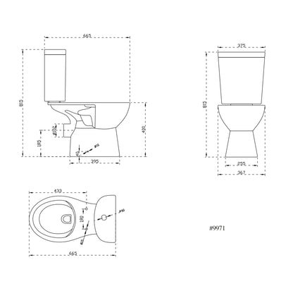 Inodoro cerámico para baño portátil