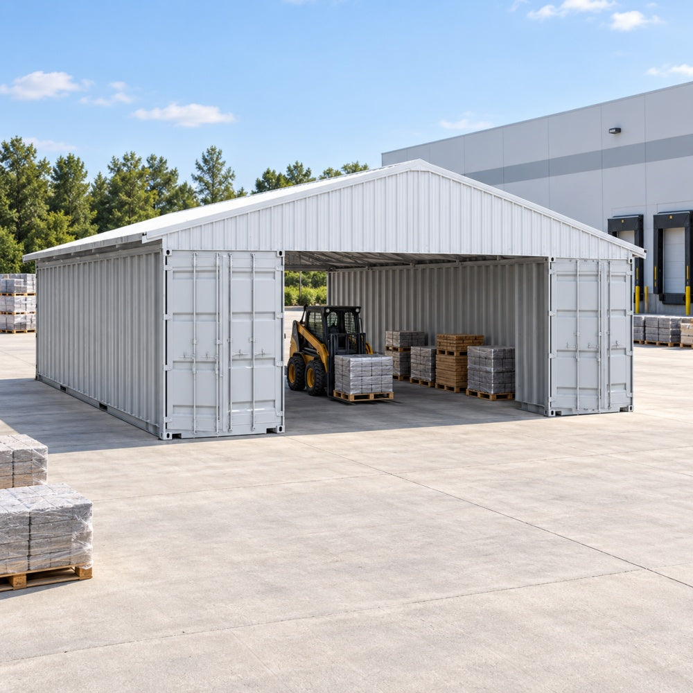 [CLEARANCE] 37' × 40' Shipping Container Roof Kit