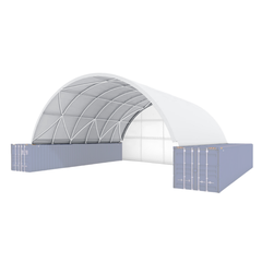 tent container 40'x40'x15' Double Truss Shipping Container Canopy Shelter – Chery Industrial