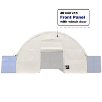 Front Wall with Winch door for Container Canopy Shelter 40'x40'x15'