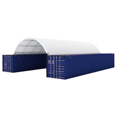 Shelterページ ShelterCoat Custom Peak Shelter, 16 ft. x 40 ft. x 16 ft