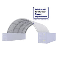 Cover Replacement for Reinforced Container Shelter W40'xL40'xH15'