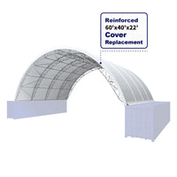 Cover Replacement for W60'xL40'xH22' Reinforced Container Shelter