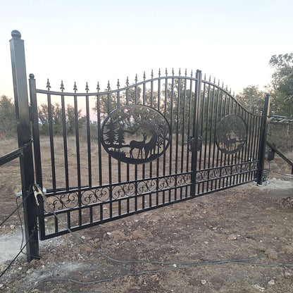 driveway gate#design_deer