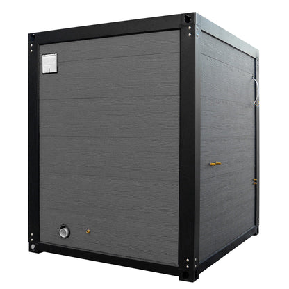 Deluxe Black Portable Toilet with Shower – Sliding Glass Door