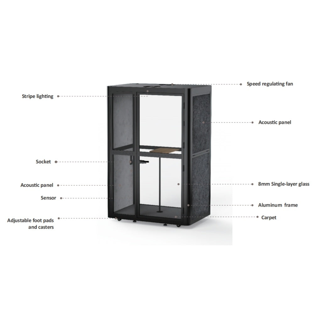 EP2F Flex Meeting Pod – 2 Person Privacy Booth