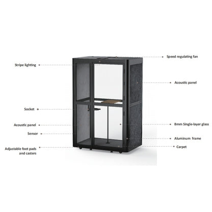 EP2F Flex Meeting Pod – 2 Person Privacy Booth