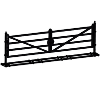 [BARGAIN] 20ft Farm Metal Driveway Gate with Diagonal Tubes