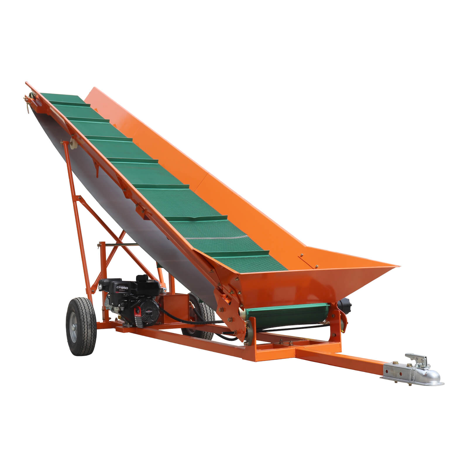 Firewood Conveyor 6.5HP Wood Conveyor with B&S Engine and 19.7" PVC Belt