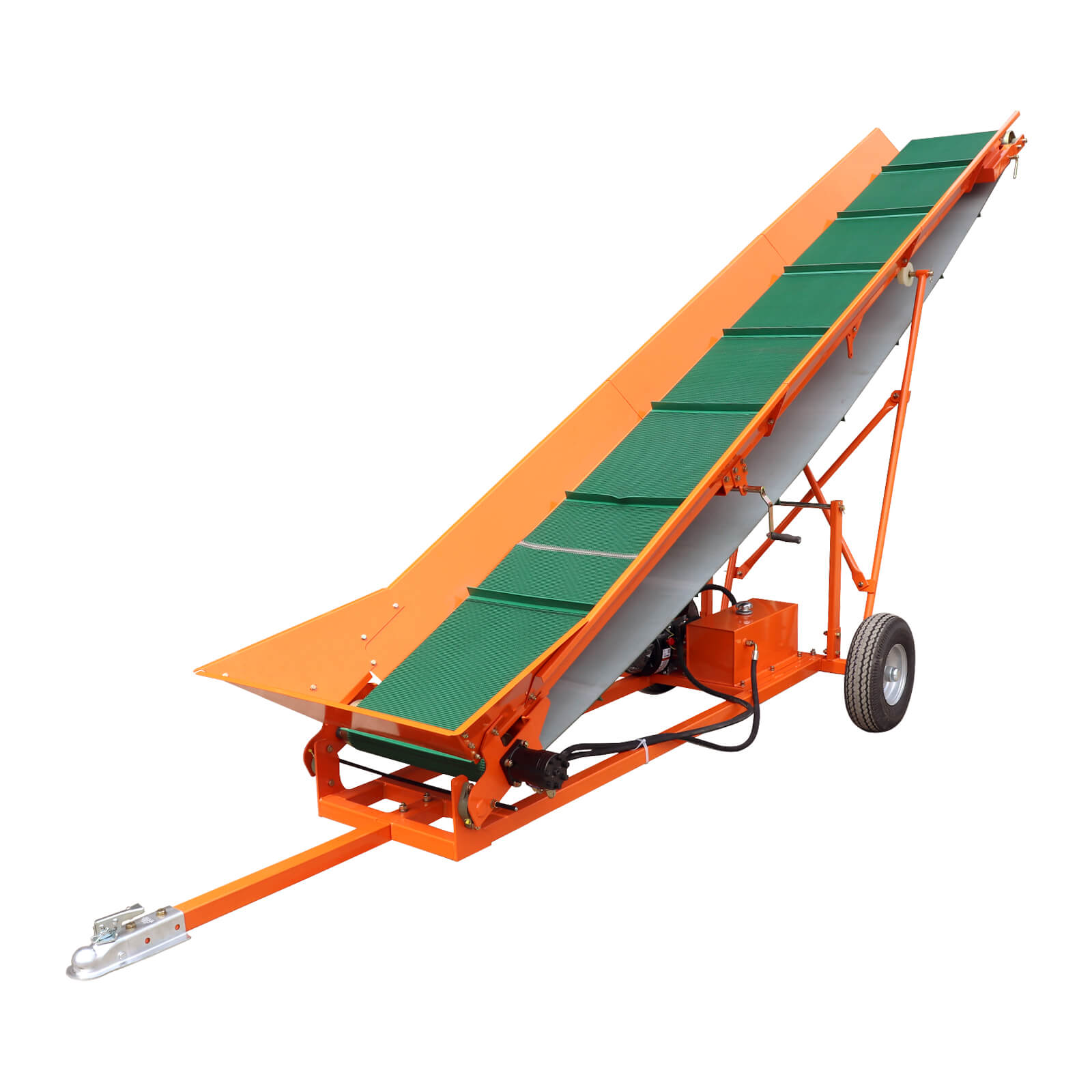 Firewood Conveyor 6.5HP Wood Conveyor with B&S Engine and 19.7" PVC Belt