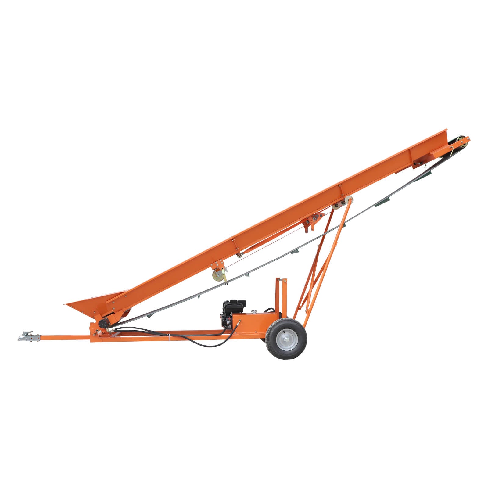 Firewood Conveyor 6.5HP Wood Conveyor with B&S Engine and 19.7" PVC Belt