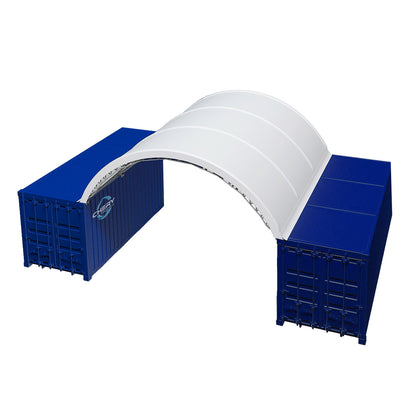 Fortified 20'x20' Double Truss Container Shelter
