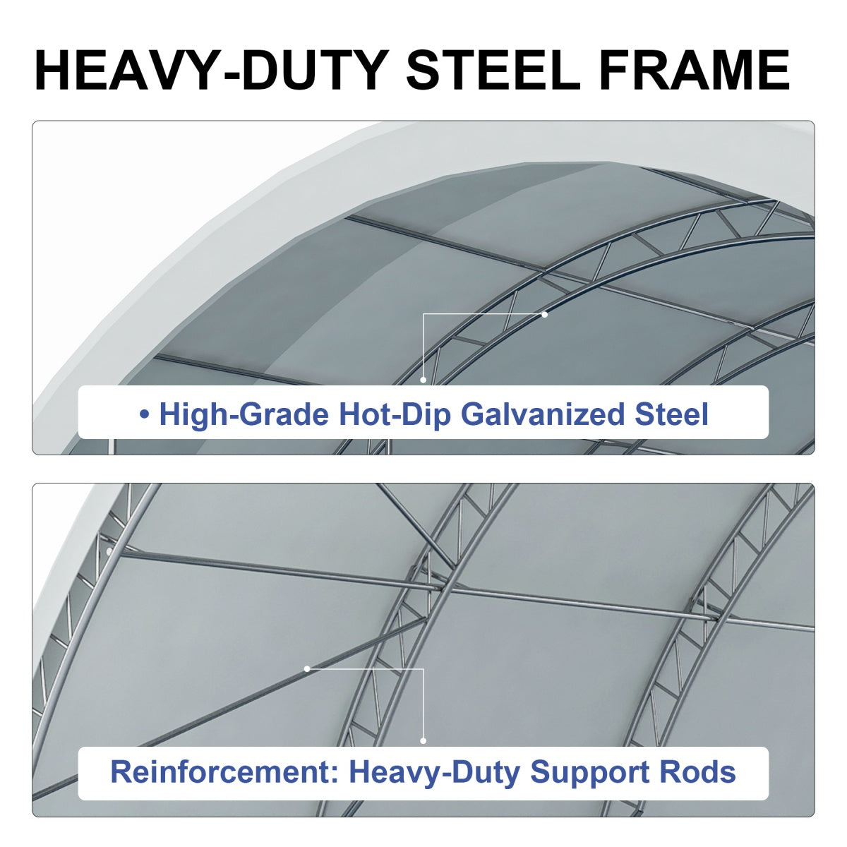 Fortified 20'x40' Double Truss Container Shelter