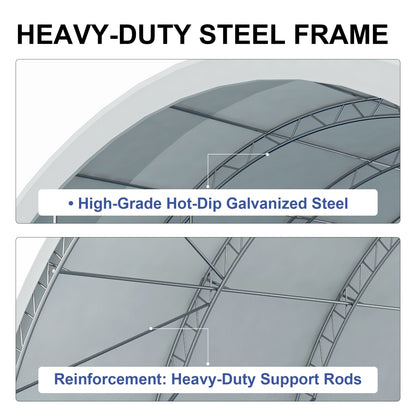 Fortified 20'x40' Double Truss Container Shelter