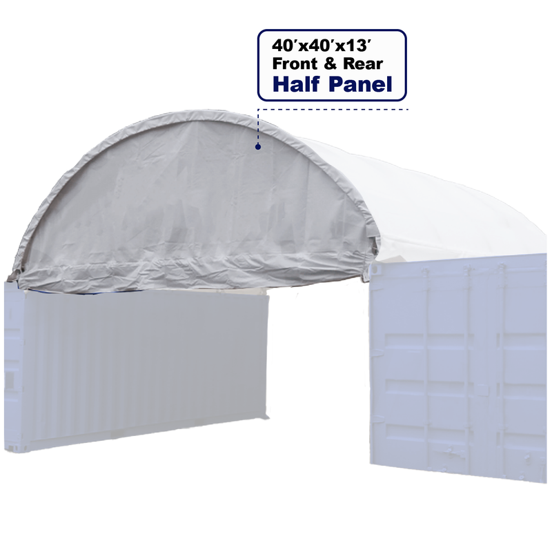 Front and Back Half Panels for Container Canopy Shelter 40'x40'x13'