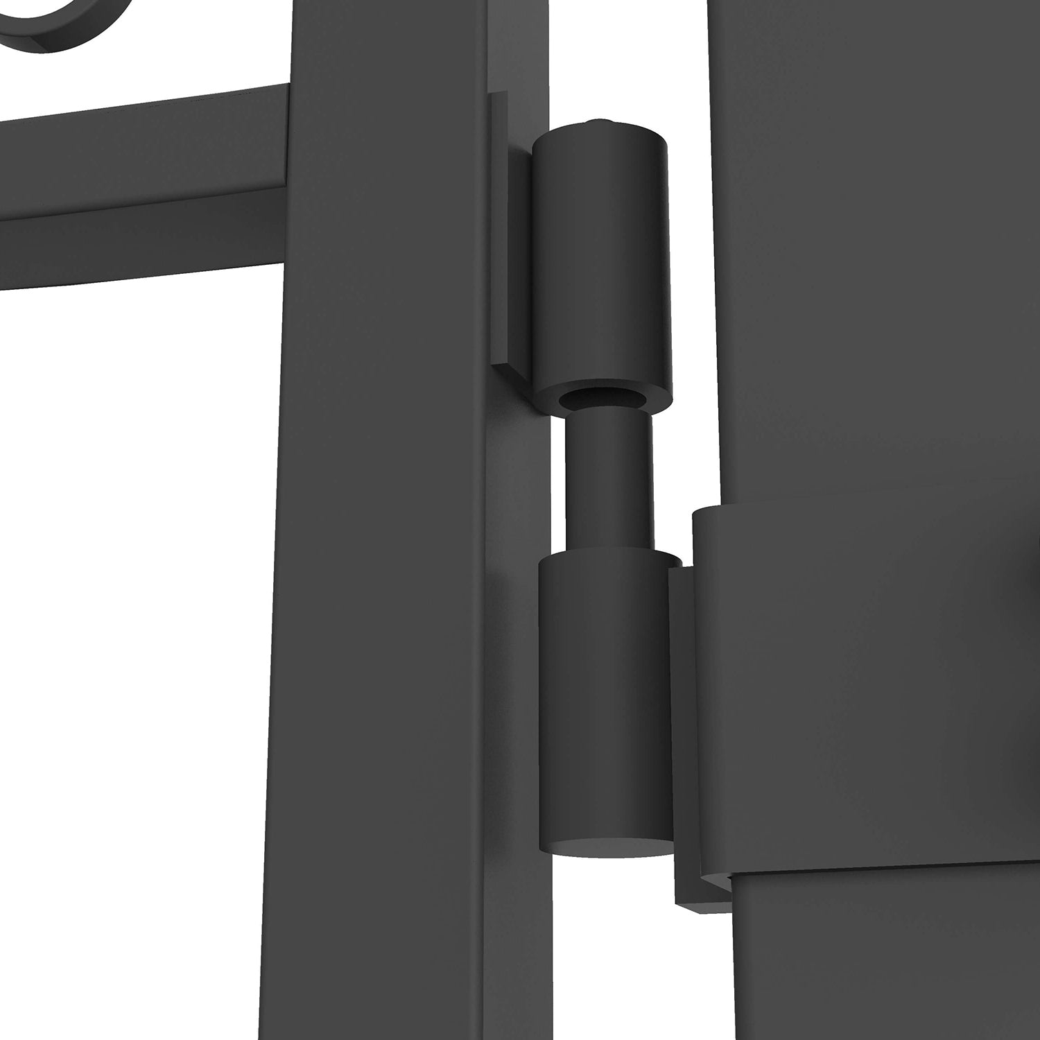 Gate hinges have been installed to simplify your installation process