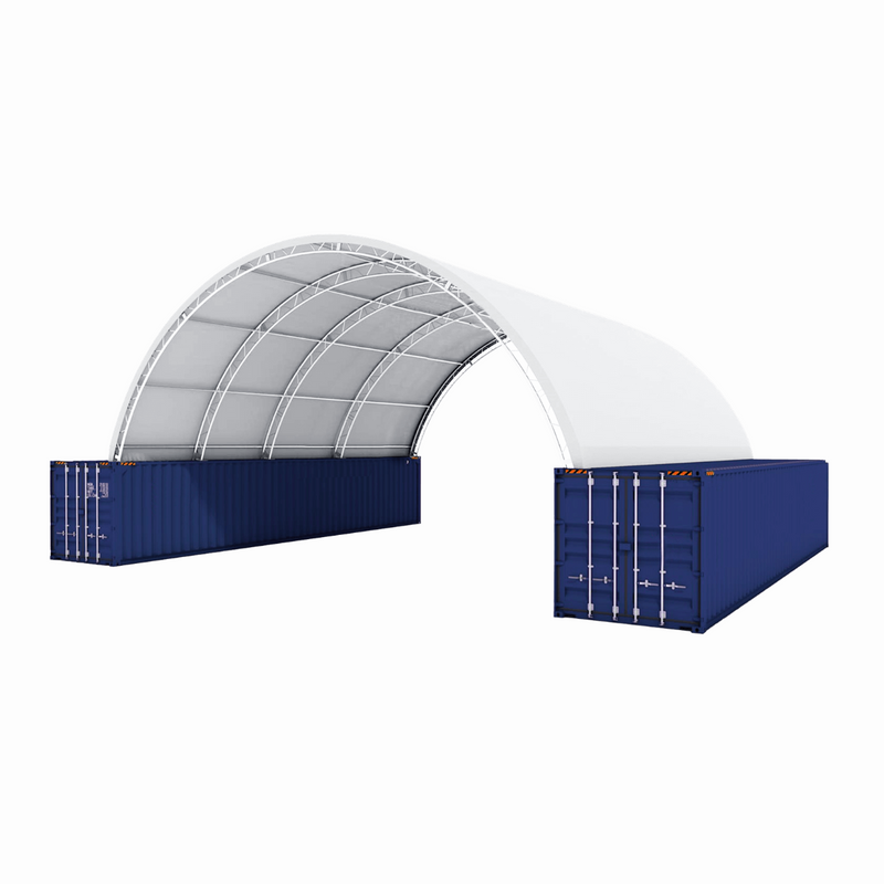 40'x40'x15' Double Truss Shipping Container Canopy Shelter Main Picture