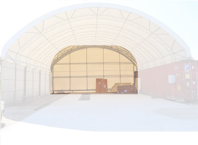 Back Wall for Container Canopy Shelter 40'x40'x15'