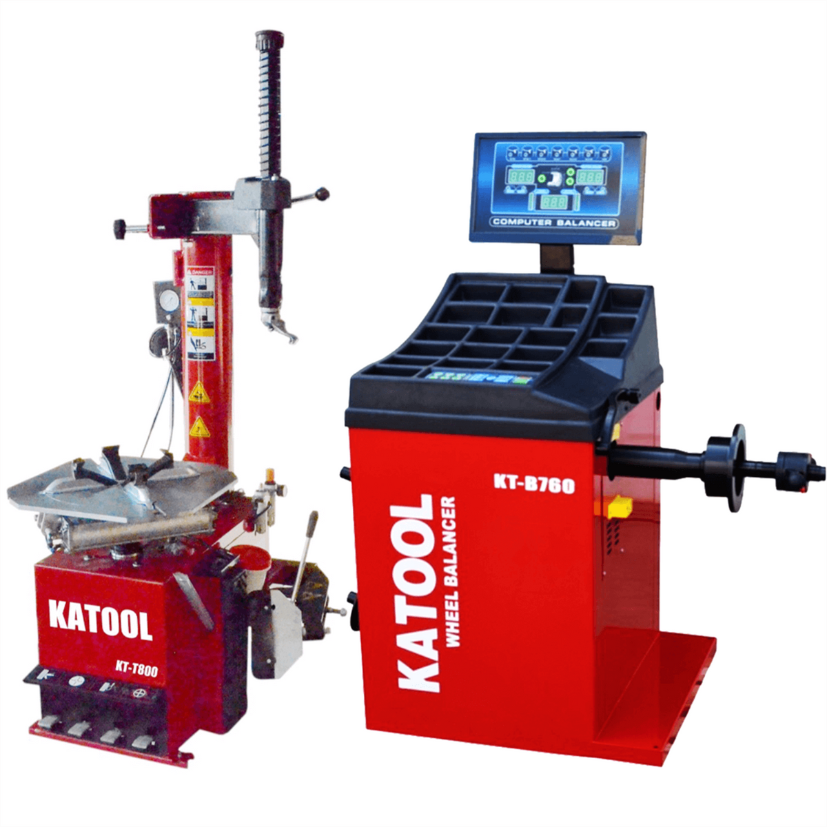 KT T800 Tire Changer & KT B760 Wheel Balancer Combo