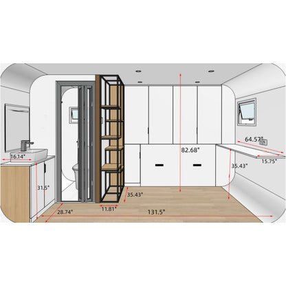 Outdoor Living and Working Tiny House 13ft