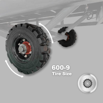 Portable Loading Dock Ramps Yard Ramp - 22,000 lb. Capacity-Tire Size 600-9