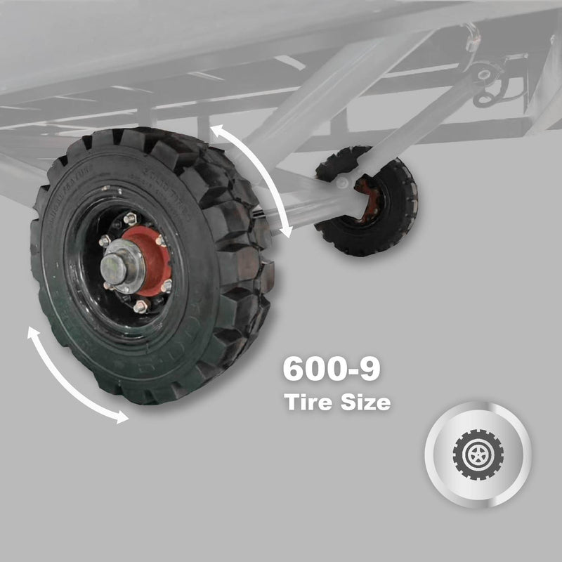 Portable Loading Dock Ramps Yard Ramp - 22,000 lb. Capacity-Tire Size 600-9