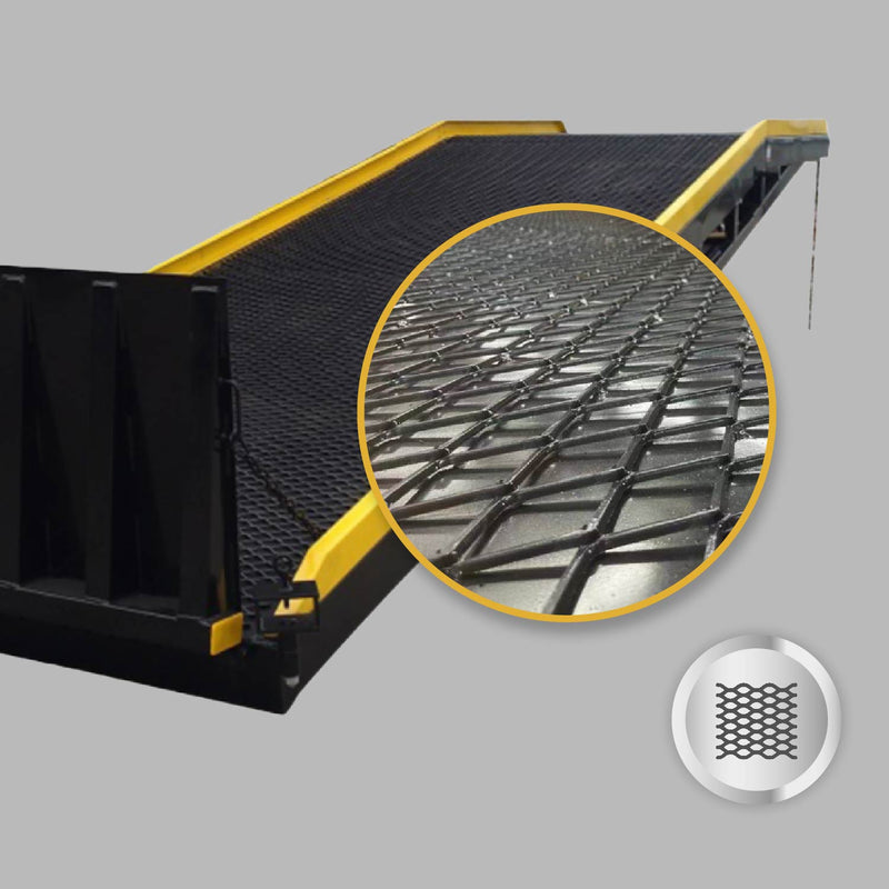 Portable Loading Dock Ramps Yard Ramp-Rhombus Anti-skid Mesh