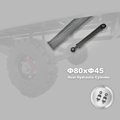 Portable Loading Dock Ramps Yard Ramp-Dual Cylinder Hydraulic: Φ80xΦ45