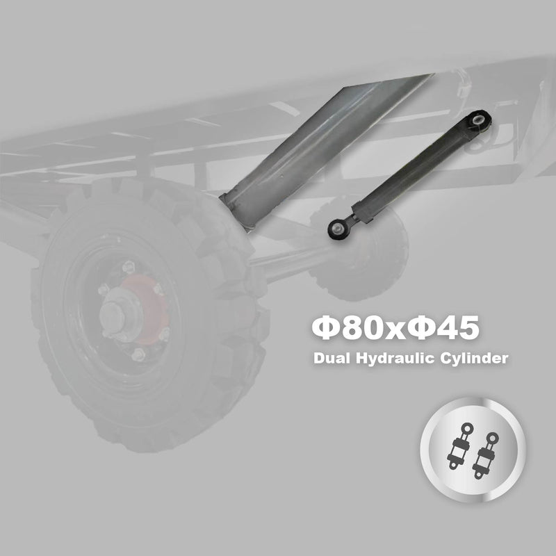 Portable Loading Dock Ramps Yard Ramp-Dual Cylinder Hydraulic: Φ80xΦ45