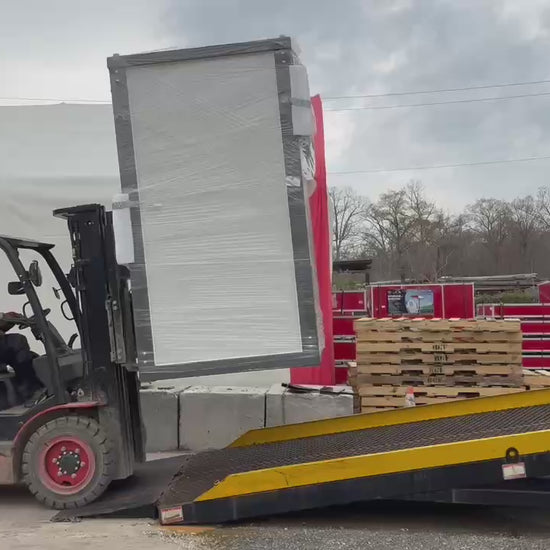 Portable Loading Dock Ramps Yard Ramp Forklift Display Video