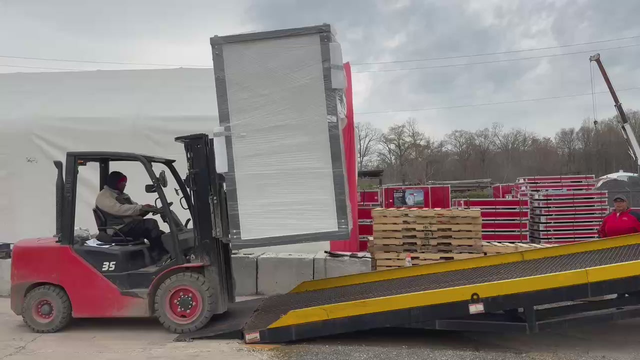 Portable Loading Dock Ramps Yard Ramp Forklift Display Video