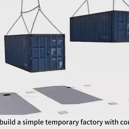 Gold Mountain Shipping Container Canopy Shelter 40'x40'x13'
