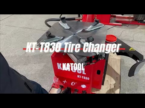 Katool KT-T830 Tire Changer w/ Bead Blaster, Max 24" Rim Clamping